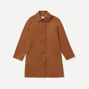 Everlane Mac coat (cocoa brown, size 0, like new)